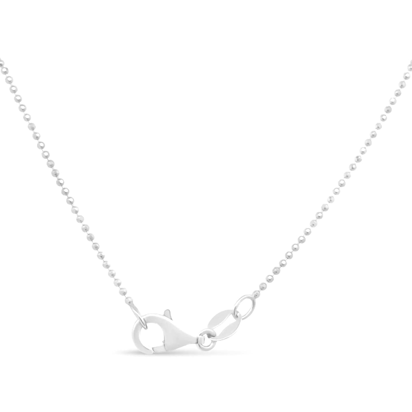 Sterling Silver 0.7mm Bead Chain Necklace 18"